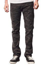 CAMO PRINTED TWILL IN BARFLY SLIM FIT (looks more exciting after few washes)