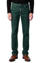 Barfly Slim Corduroy Pants in Novelty Evergreen