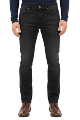 Barfly Slim Corduroy Pants in Novelty Jet Black