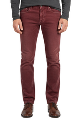 Barfly Slim Corduroy Pants in Novelty Red Dahlia