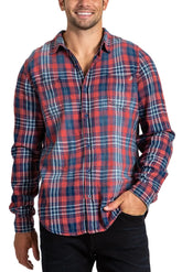 Button Down Woven Shirt in Douglas