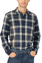 Woven shirt - Navy Plaid