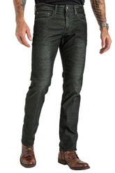 Barfly Slim Corduroy Pants in Dark Moss