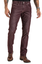 Barfly Slim Corduroy Pants in Malbec