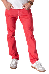 Barfly Slim Corduroy Pants in Rococco Red