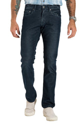 Barfly Slim Corduroy Pants in Cobalt
