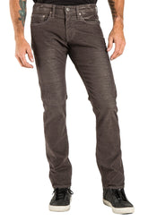 Barfly Slim Corduroy Pants in Graphite