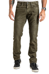 Barfly Slim Corduroy Pants in Grenade