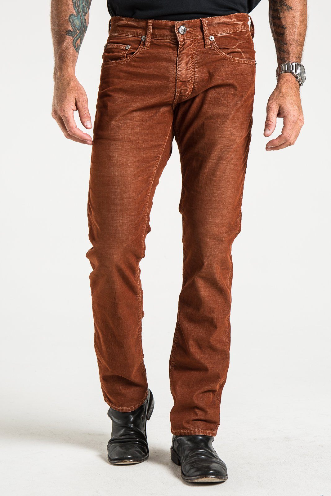 BARFLY SLIM IN RUST WASHED RUSTIC CORDUROY JEANS | STITCHS – Stitch's Jeans