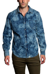 Tie-Dye Button Down Woven Shirt in Dallas