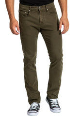 SLIM TWILL IN GRAPE LEAF