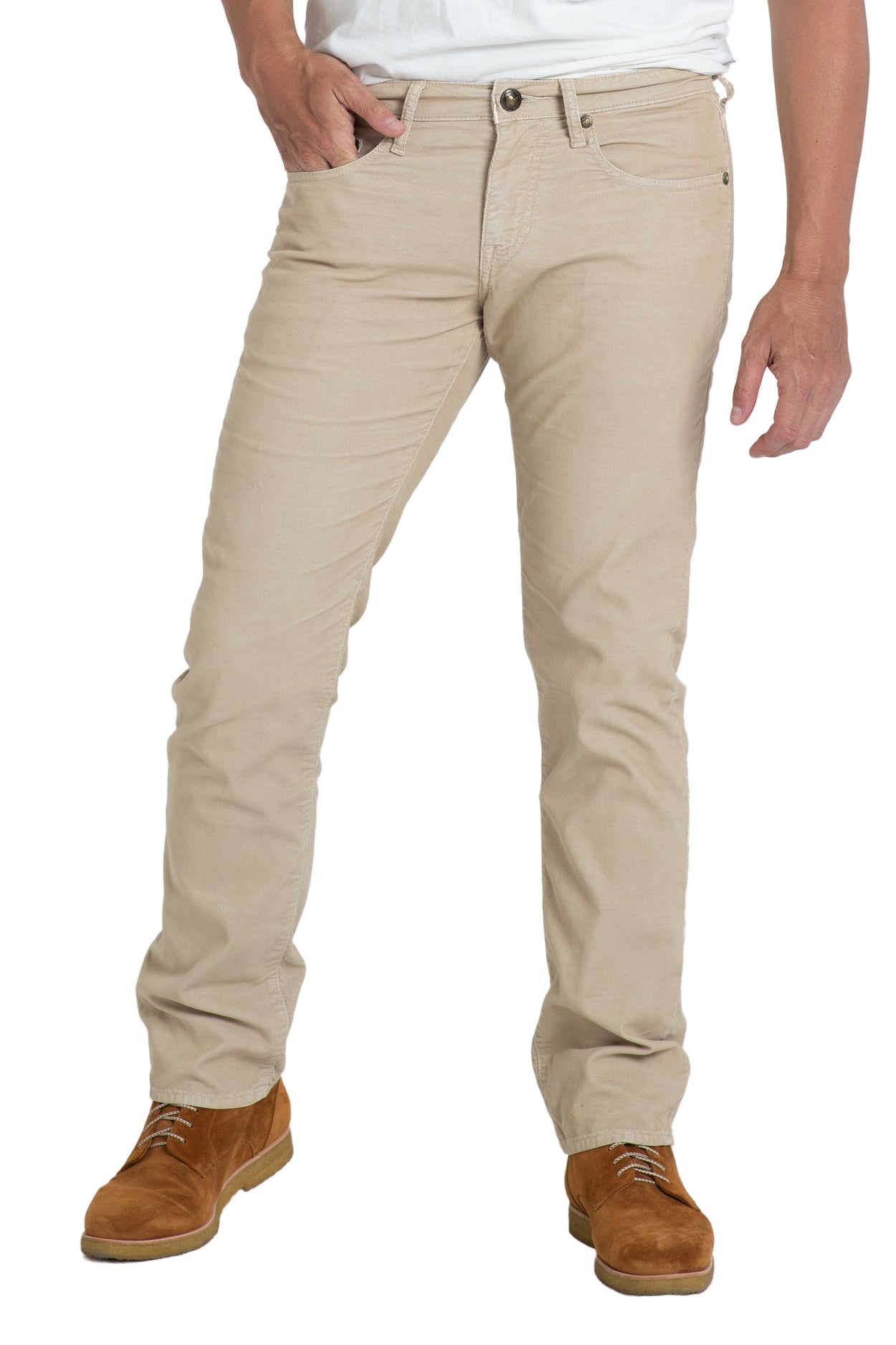 BARFLY SLIM CORD PANTS IN DUNE