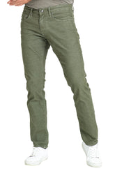 BARFLY SLIM CORD PANTS IN MOSS