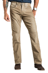 Corduroy jeans rustic man close up front view