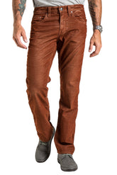 Texas Straight Corduroy Pants in Rust