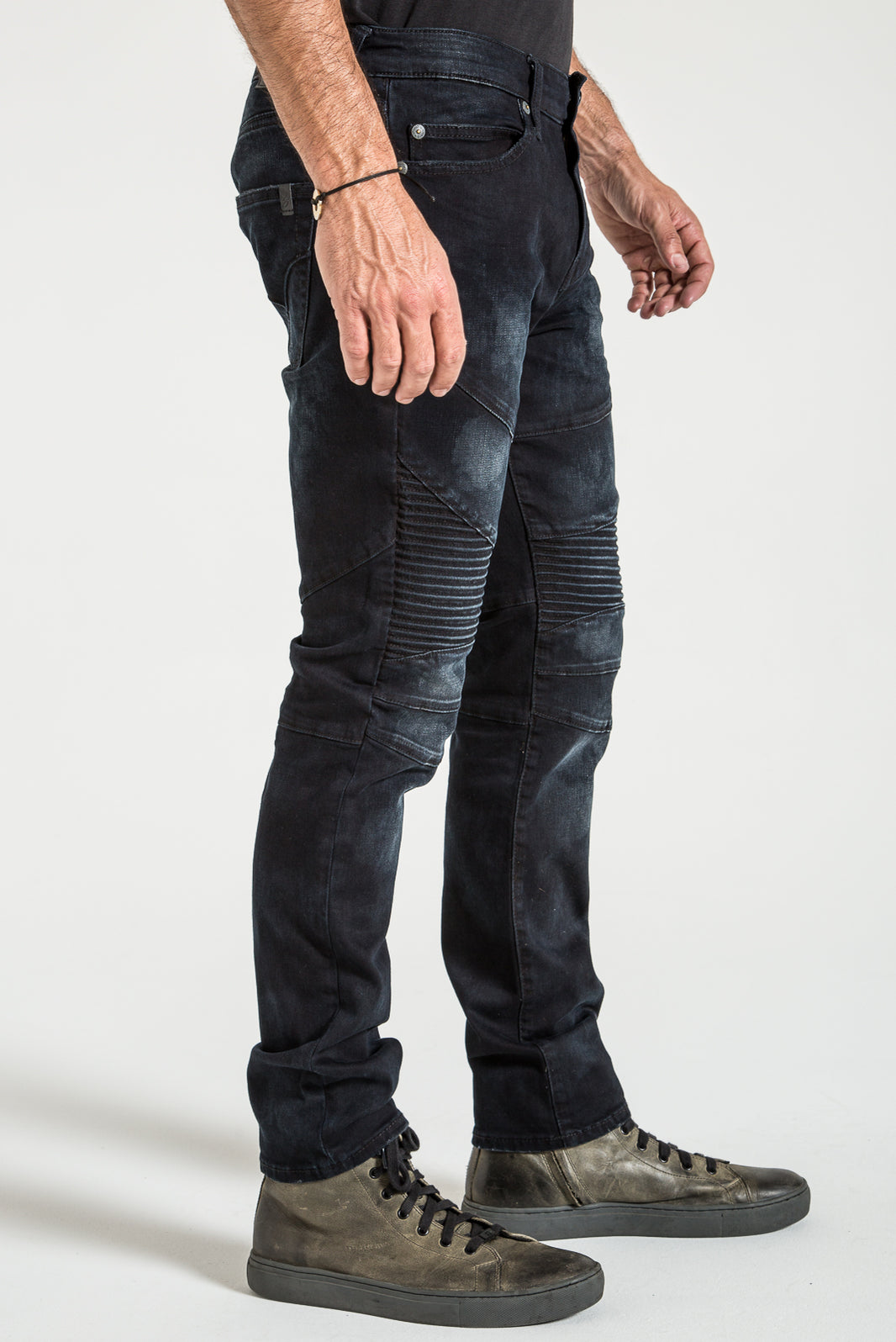 【DEARMINE】Front stitch denim pants STITCH & PATCH JEANS – MIO