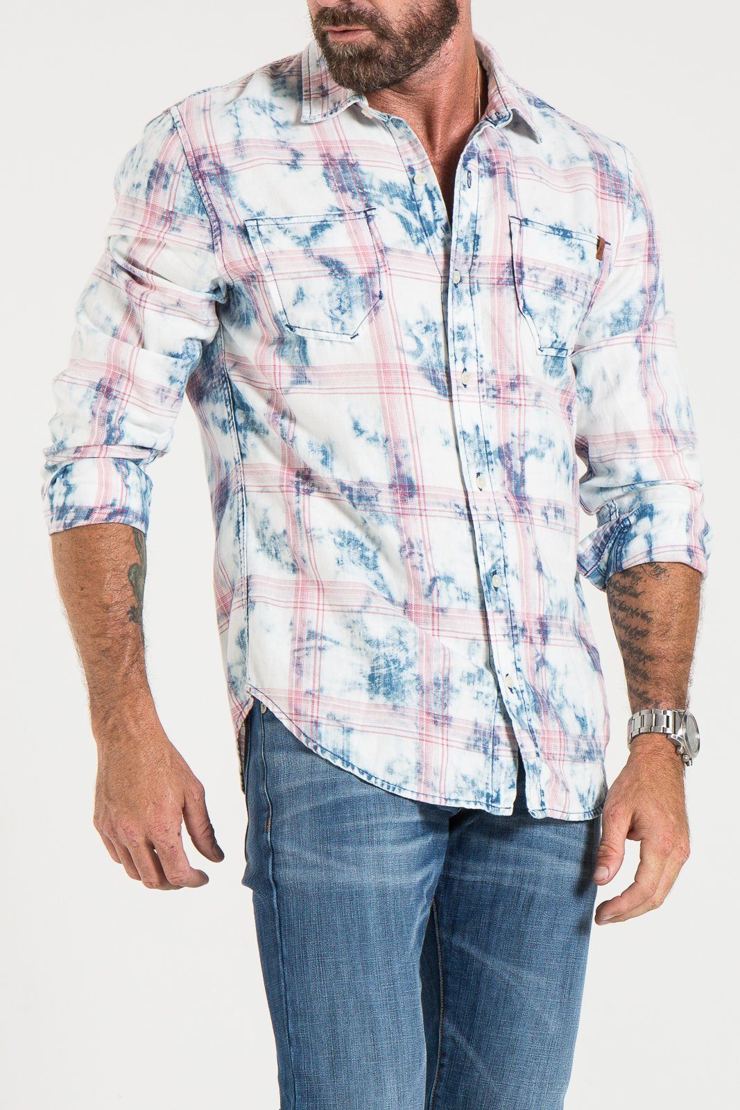 BUTTON DOWN IN PRAIRIE PLAID