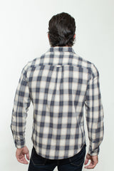 WOVEN PLAID SHIRT IN RINSE