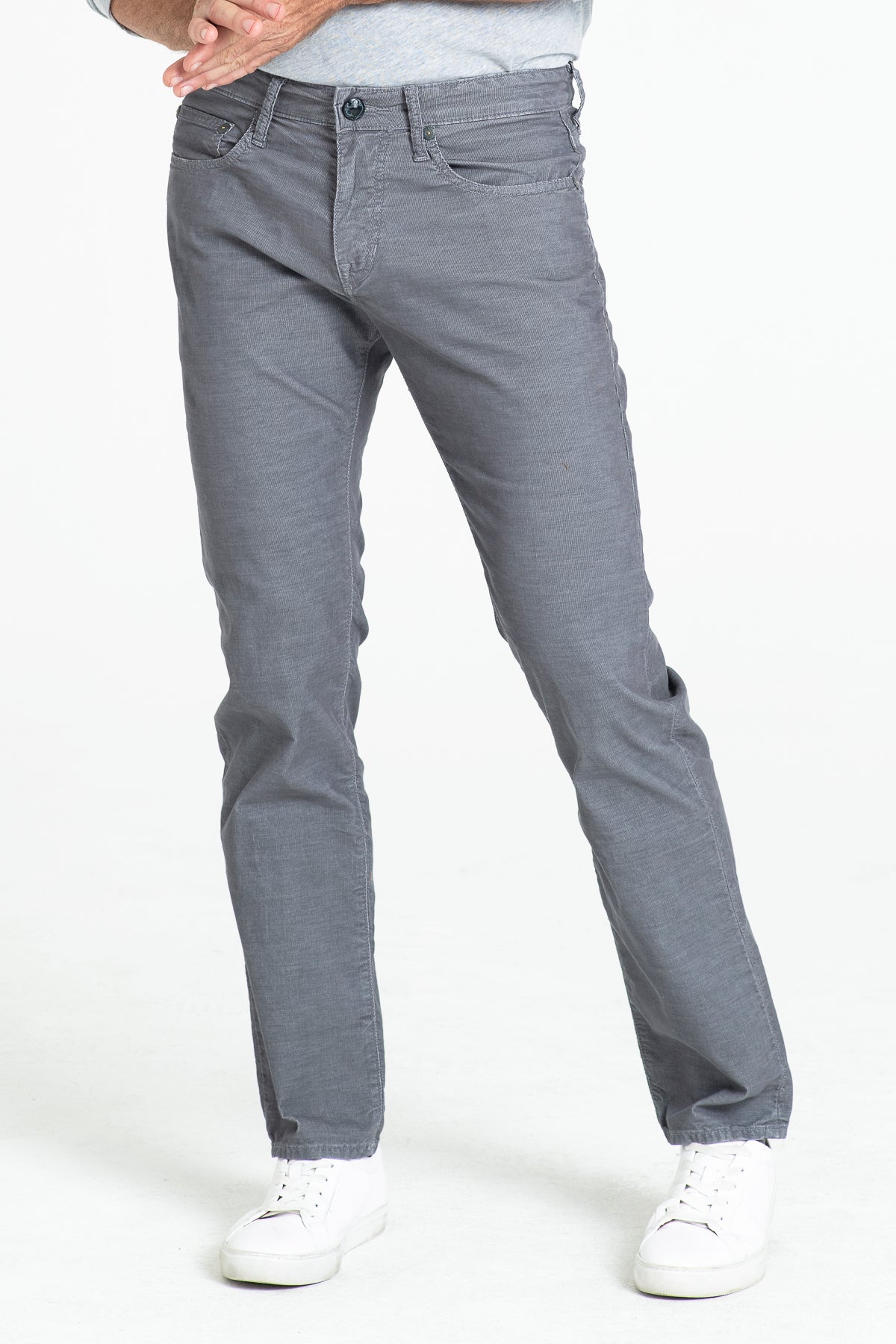 BARFLY SLIM CORDUROY IN IRON – Stitch's Jeans