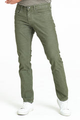 BARFLY SLIM CORD PANTS IN MOSS