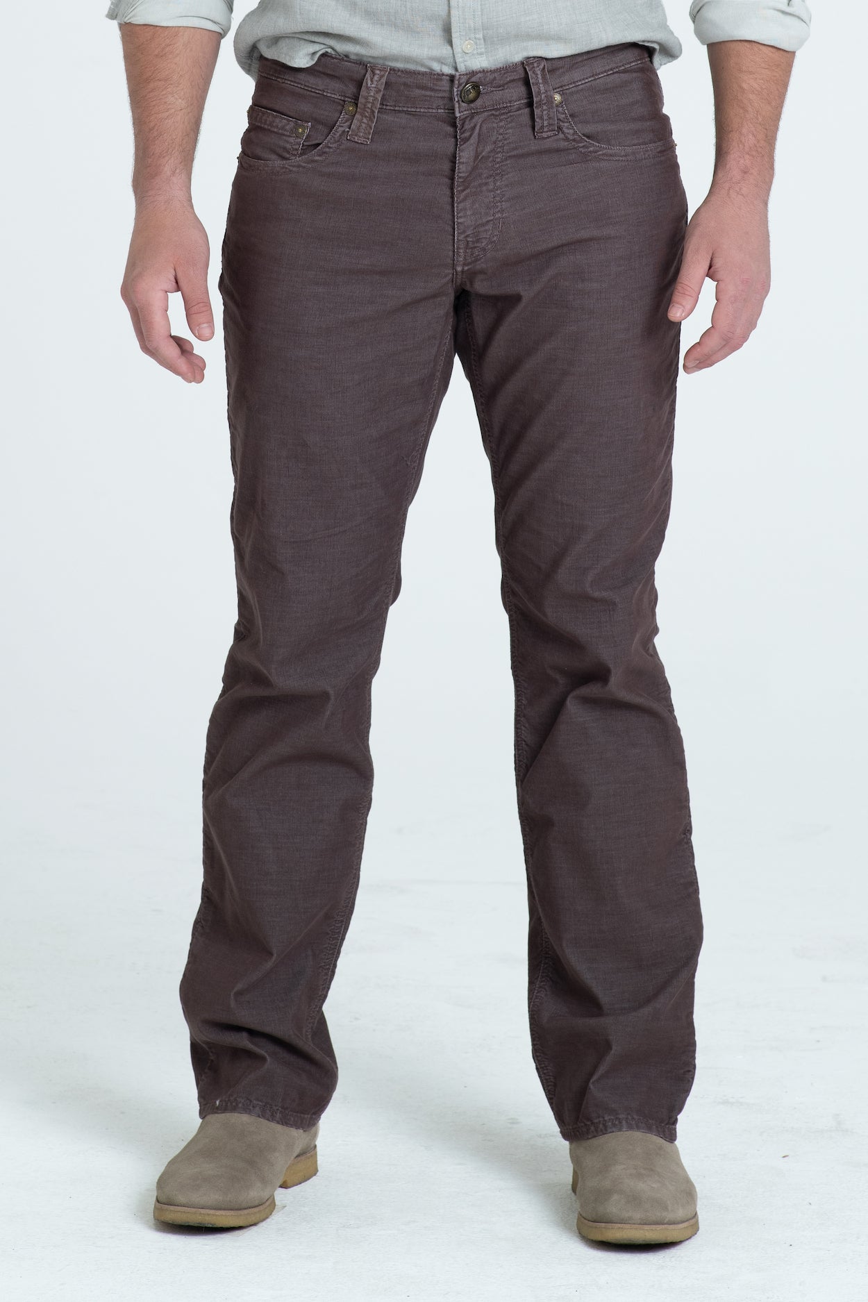 TEXAS STRAIGHT CORD PANTS IN BOURBAN