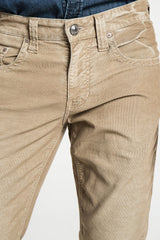 Corduroy jeans rustic man front zipper